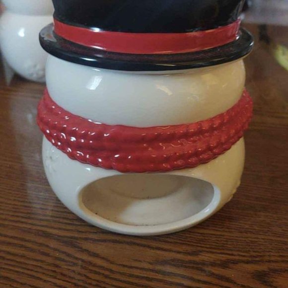 Yankee Candle Christmas Holiday Snowman Luminary Tealight Candle Holder - Picture 2 of 10